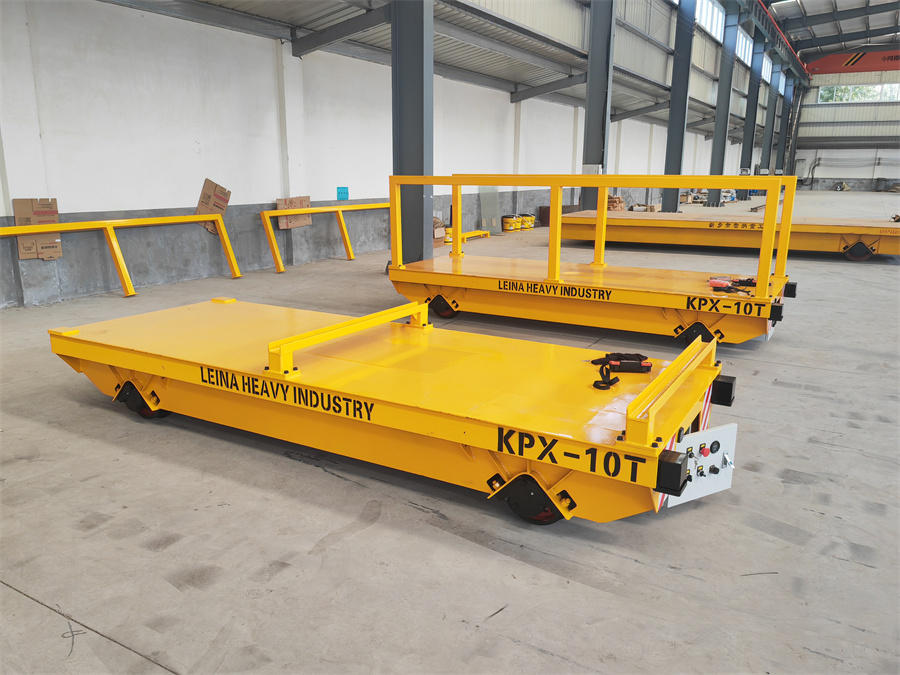 臺(tái)面工裝支架載重10噸 出口軌道臺(tái)車(chē)